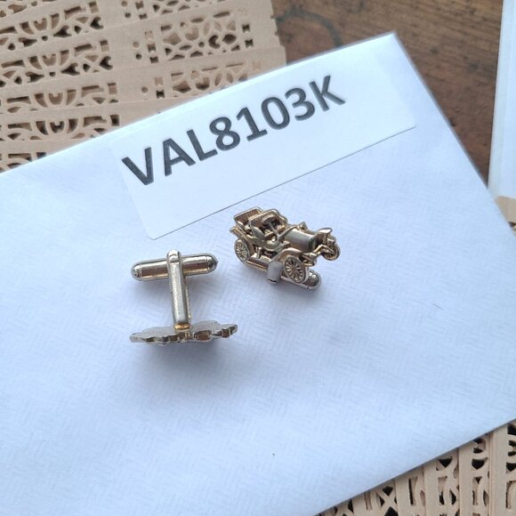 Men's Vintage Cuff Links Old Car Fan's - Picture 3 of 7